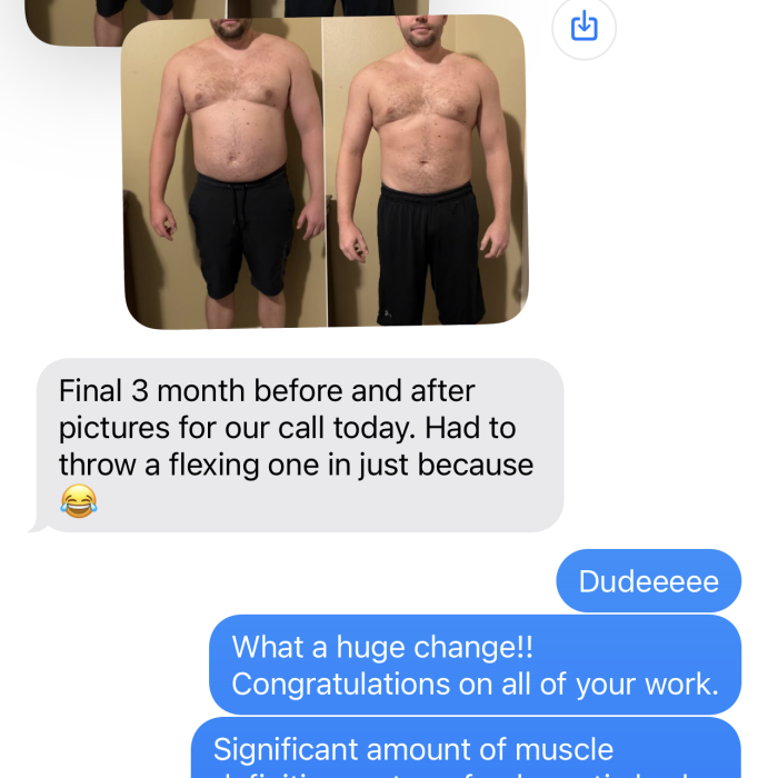 Showcasing Online fitness Client Progress